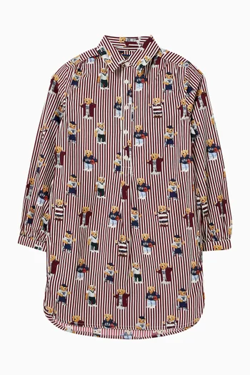 Printed Shirt Dress
