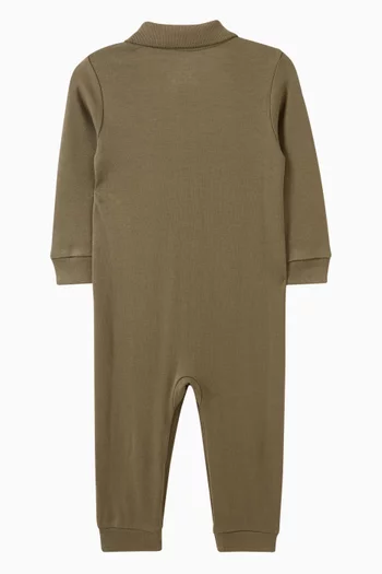 Polo Romper in Soft Cotton