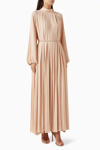 Nue Pleated Maxi Dress