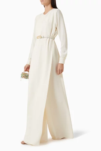 Belted Layered Jumpsuit