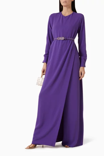Belted Layered Jumpsuit