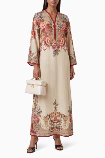 Ghufrina Kaftan in Bemberg Crepe