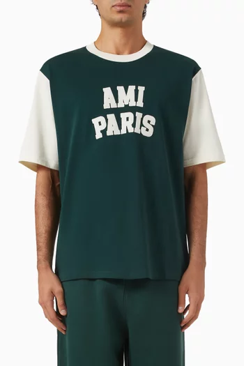 Embroidered T-shirt in Cotton
