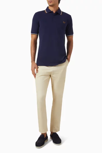 Twin Tipped Polo Shirt in Cotton