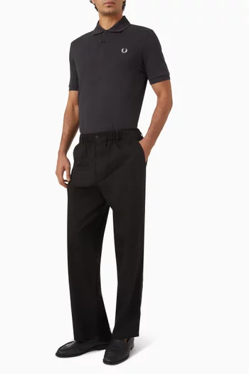 Embroidered Polo Shirt in Cotton