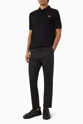 Embroidered Polo Shirt in Cotton