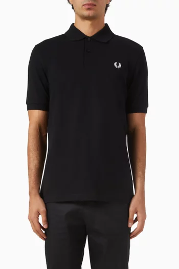 Embroidered Polo Shirt in Cotton