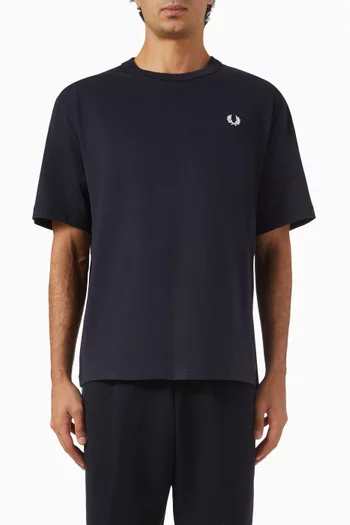 Logo-tape T-shirt in Cotton