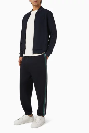 Stripe-tape Track Pants in Cotton Blend