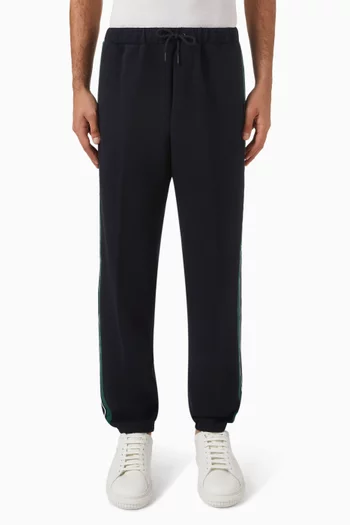 Stripe-tape Track Pants in Cotton Blend