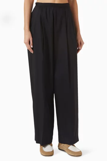Solmarin Pleated Pants in Wool-blend