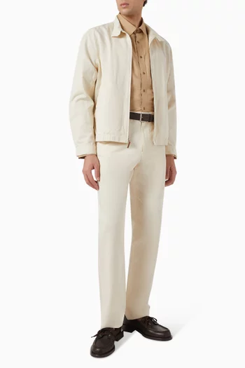 Louie Relaxed Chino Pants in Cotton & Linen