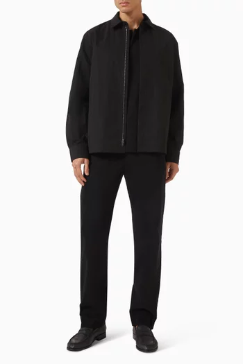 Zip Shirt in Cotton & Nylon