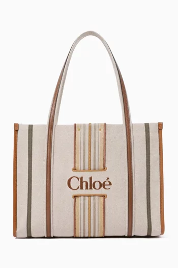 Medium Woody Loop Tote Bag in Canvas