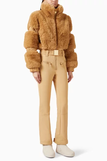 Lieke Faux Fur Ski Suit