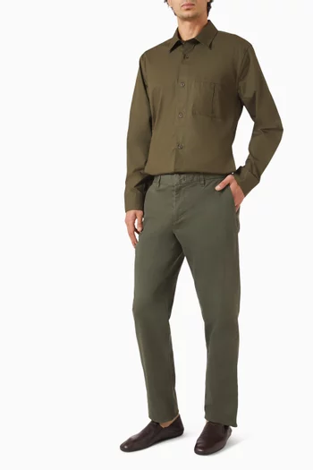 Buttoned Overshirt in Cotton
