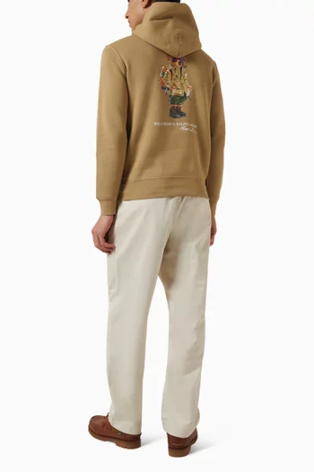 Polo Bear Hoodie in Cotton Blend
