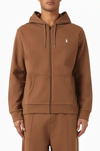 Drawstring Hoodie in Cotton Blend