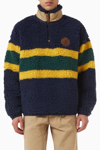 Striped Sweatshirt in Fleece