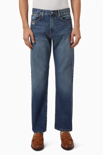 Straight-leg Jeans in Denim