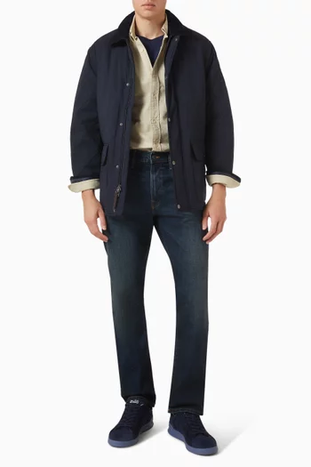 Diamond-quilted Coat