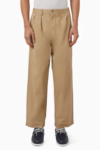 Straight-leg Pants in Cotton