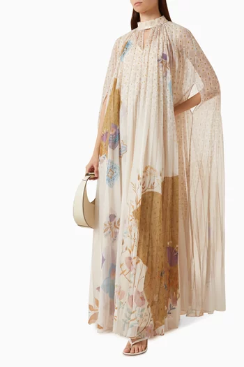 Soraya Printed Maxi Dress in Chiffon