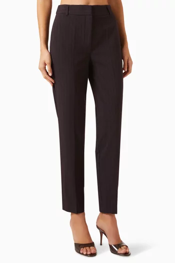 Pinstripe Straight-leg Pants