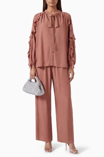 Annora Co-ord Set in Viscose-crepe