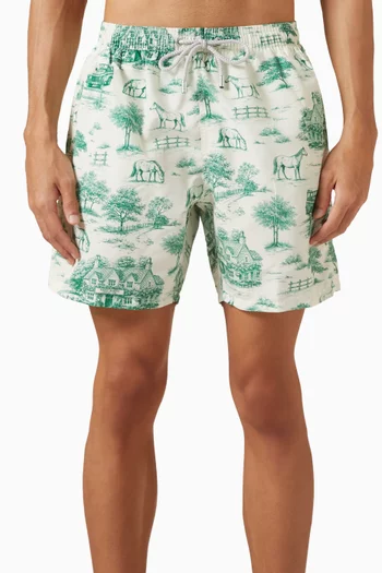 Gustavia Printed Swim Shorts