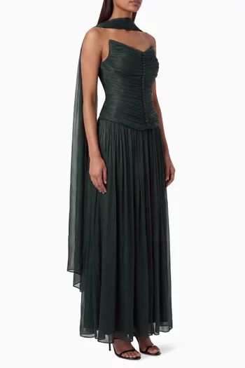 Gathered Strapless Dress