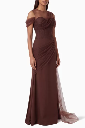 Drape Corset Dress