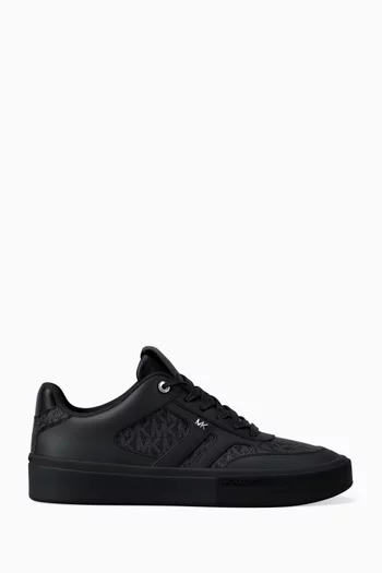 Dane Lace-up Sneakers in Signature Logo Canvas