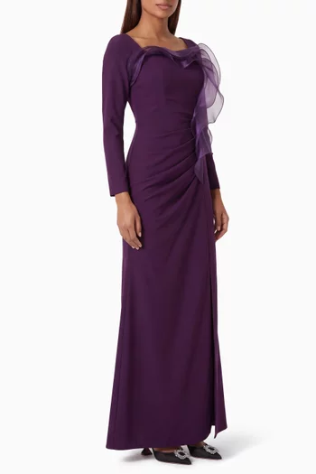 Ruffle Slit Dress