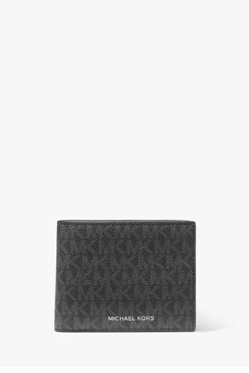 Harrison Billfold Wallet in Signature Logo Canvas