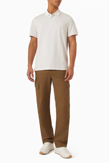 Gramercy Signature-print Polo T-shirt in Cotton