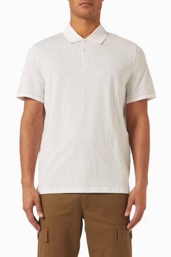 Gramercy Signature-print Polo T-shirt in Cotton