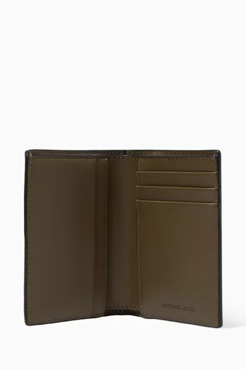Hudson Folio Card Case in Signature Logo Canvas