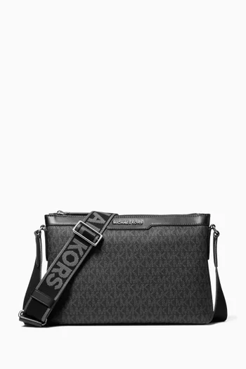 Hudson Messenger Bag in Signature Logo Canvas