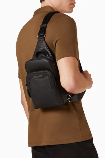 Hudson Burnished Leather Sling Bag
