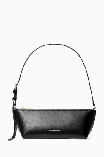 Small Laila Logo Pochette in Leather