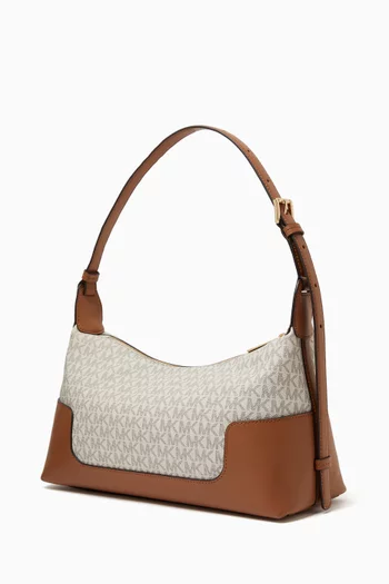 Medium Slouchy Shoulder Bag in Canvas
