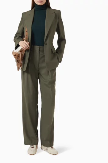 Vodia Belted Blazer in Wool-blend