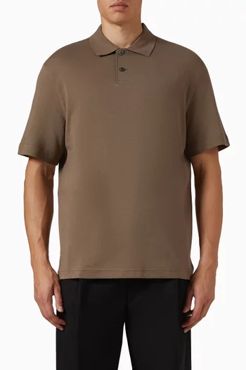 Interlock Polo Shirt in Cotton