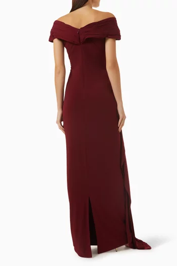 Off-shoulder Dress in Jersey
