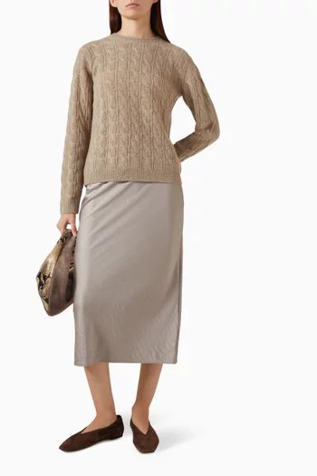 Cable-knit Sweater in Cashmere