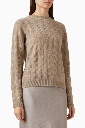 Cable-knit Sweater in Cashmere