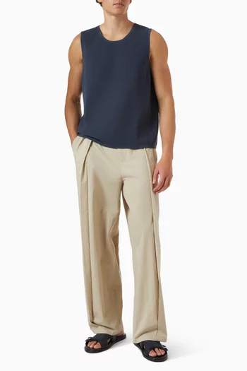 Wide-leg Pants in Cotton