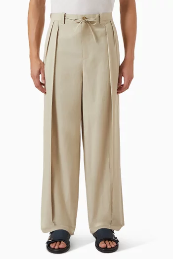 Wide-leg Pants in Cotton