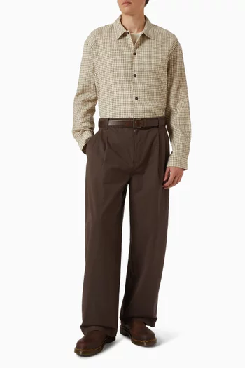 Barrel-leg Utility Pants in Cotton